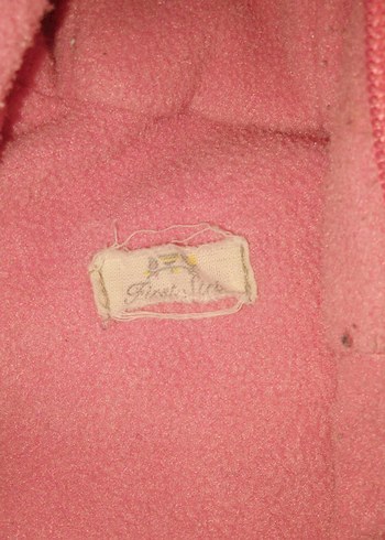 Kız Çocuk Kapüşonlu Pembe Baskılı Puff Mont - Görsel 2