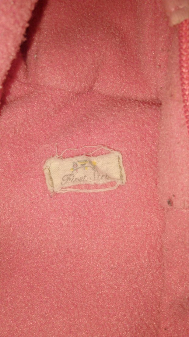 Kız Çocuk Kapüşonlu Pembe Baskılı Puff Mont - Görsel 2