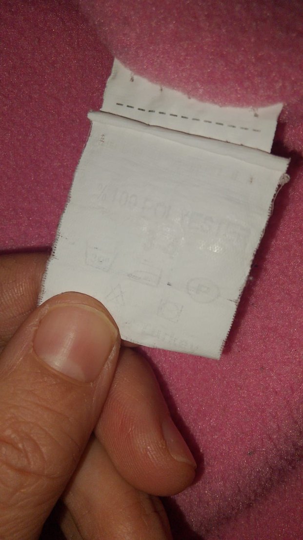 Kız Çocuk Kapüşonlu Pembe Baskılı Puff Mont - Görsel 3