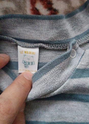 Çizgili Gri Erkek Çocuk Sweatshirt - Görsel 3