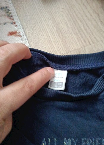 Erkek Çocuk Lacivert Denim Sweatshirt - Görsel 3