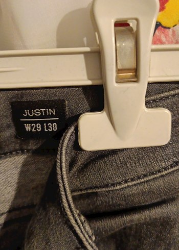 Gri Rahat Kesim Erkek Denim Pantolon - Görsel 5