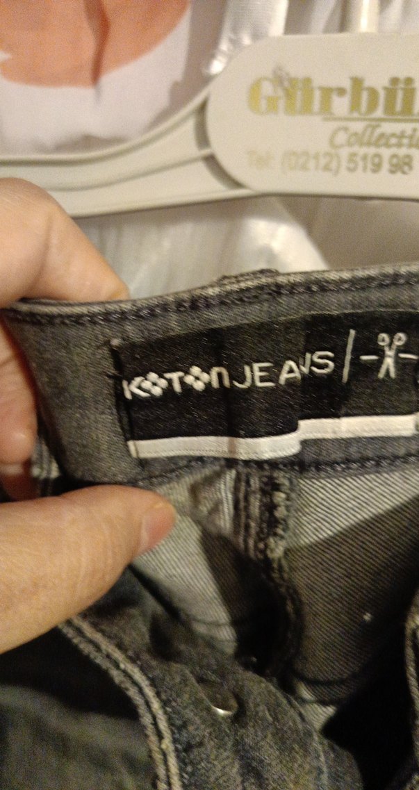 Gri Rahat Kesim Erkek Denim Pantolon - Görsel 4