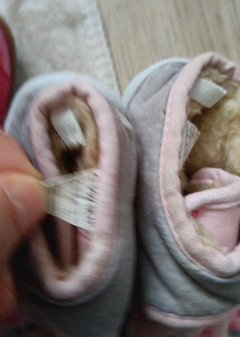 Kız Bebek Pembe Nakışlı Ilk Adım Ayakkabıları - Görsel 3