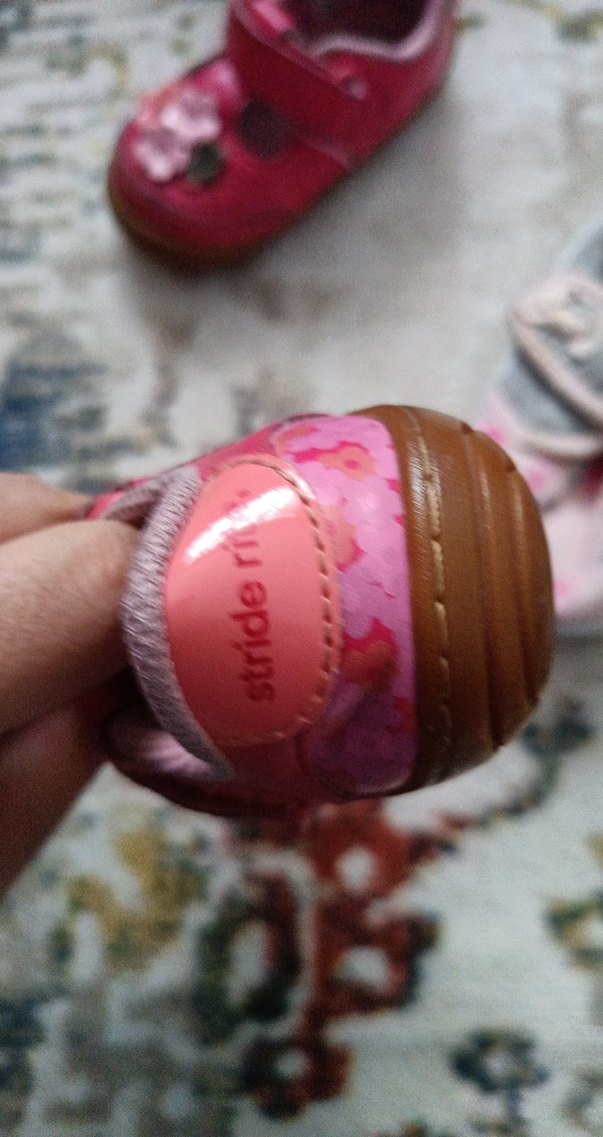 Kız Bebek Pembe Nakışlı Ilk Adım Ayakkabıları - Görsel 5