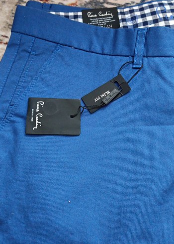 Erkek Koyu Mavi Kemerli Regular Fit Pantolon - Görsel 4