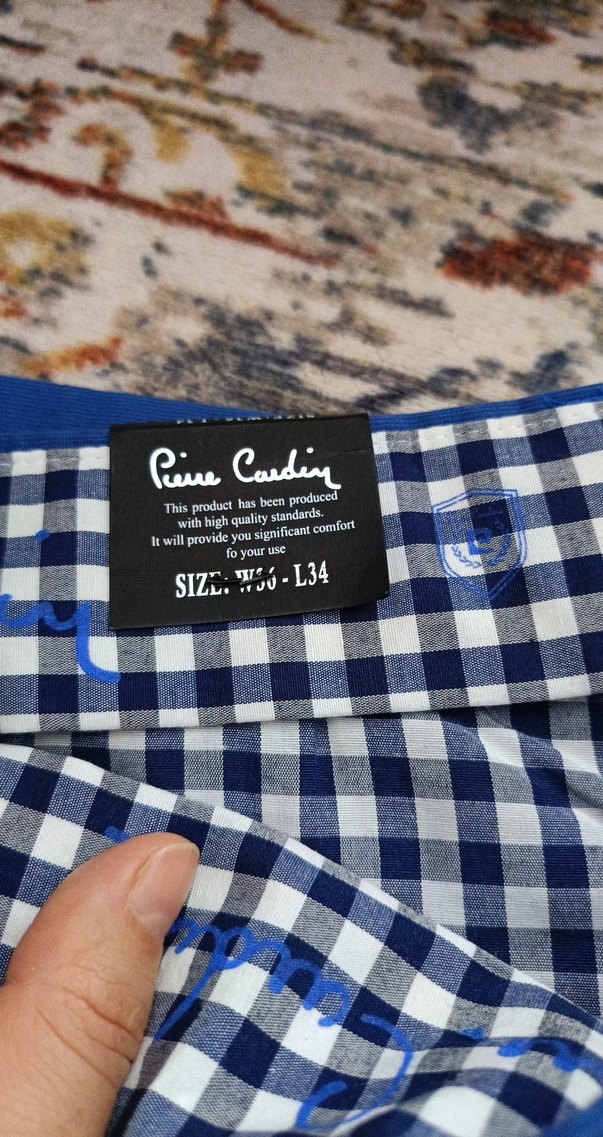 Erkek Koyu Mavi Kemerli Regular Fit Pantolon - Görsel 5