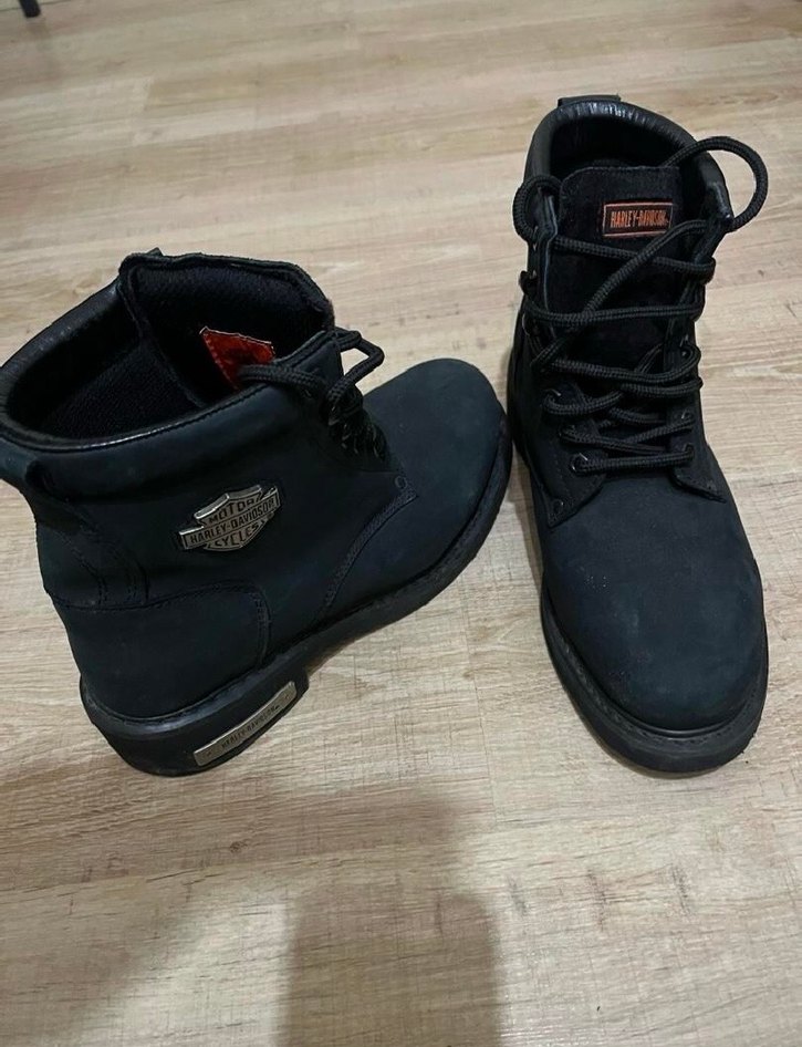 Siyah Harley-Davidson Biker Bot - Görsel 2