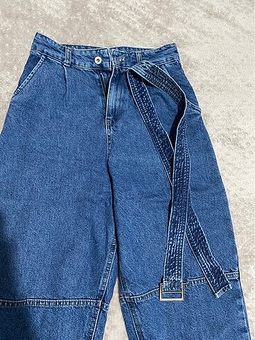 36 Beden Mavi kot jogger pantolon