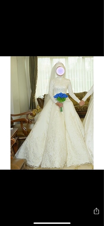 Özel dikim tesettür gelinlik - Görsel 2