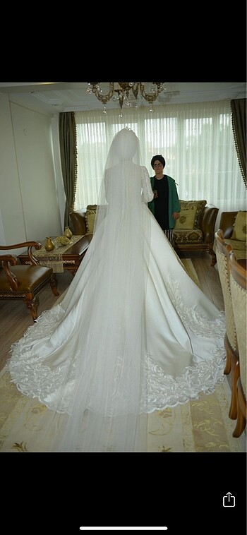 Özel dikim tesettür gelinlik - Görsel 4