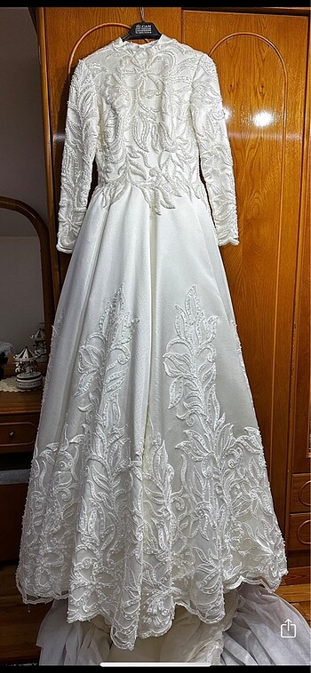 Özel dikim tesettür gelinlik - Görsel 5