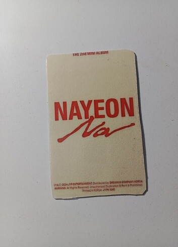  TWİCE NAYEON PC FANMET 
