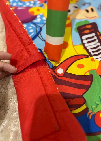  Beden Renk Renkli Bebek Oyun Halısı - Yumuşak ve Eğlenceli çantalı