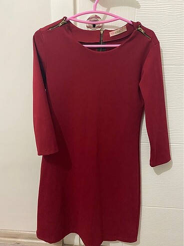 Bordo elbise