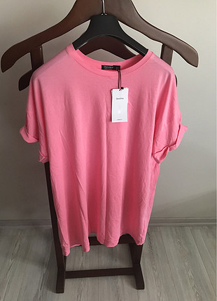 Bershka pembe t shirt 