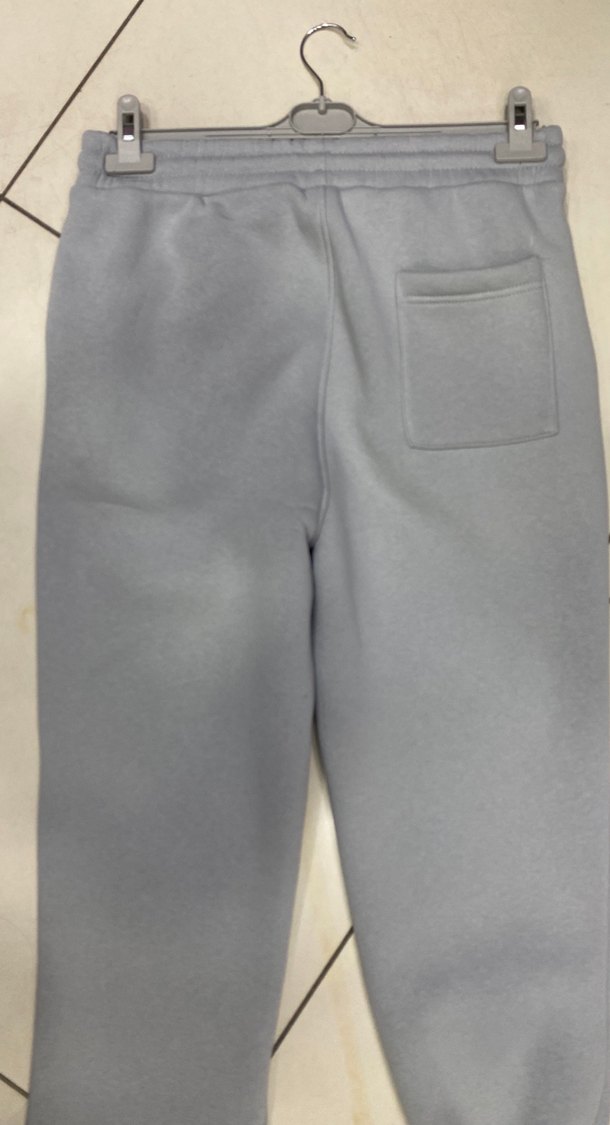 Gri Nakışlı Mavi Eşofman Altı - Görsel 3