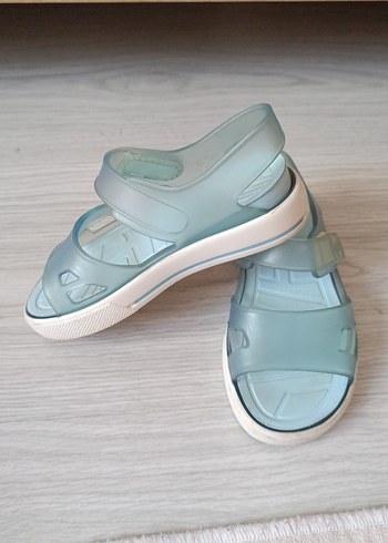 25 Beden Mavi unisex Çocuk Cırt Cırtlı Rahat Terlik