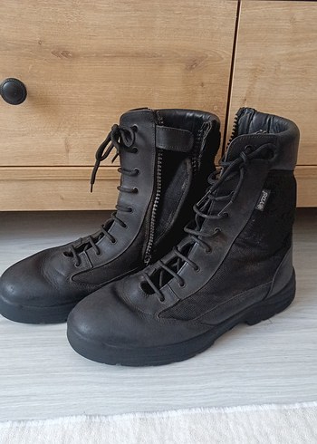 Diger Siyah Kamuflaj Desenli Deri Biker Bot 48 numara