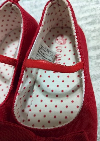 Kız Çocuk Kırmızı Fiyonklu Babet - Görsel 3