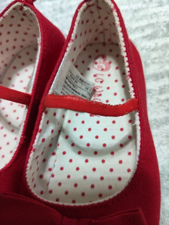 Kız Çocuk Kırmızı Fiyonklu Babet - Görsel 3