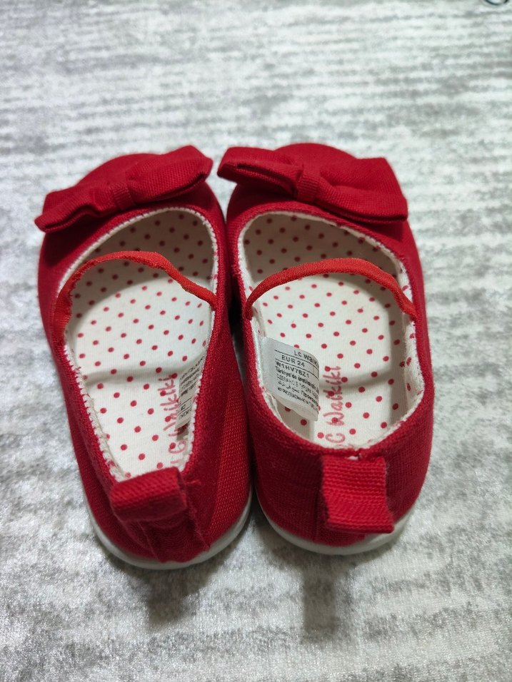 Kız Çocuk Kırmızı Fiyonklu Babet - Görsel 5