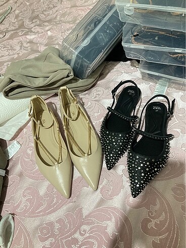 Zara Zara zincir detaylı babet