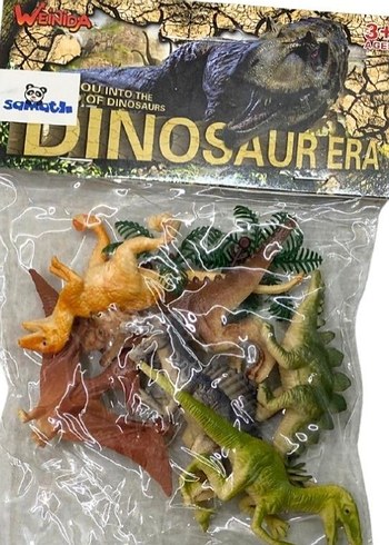 Çeşitli Renklerde Dinozor Figürleri Paketi - Görsel 2