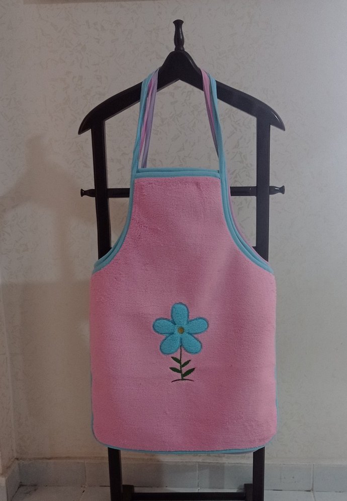 Nakışlı Mavi Mutfak Önlüğü - Görsel 5