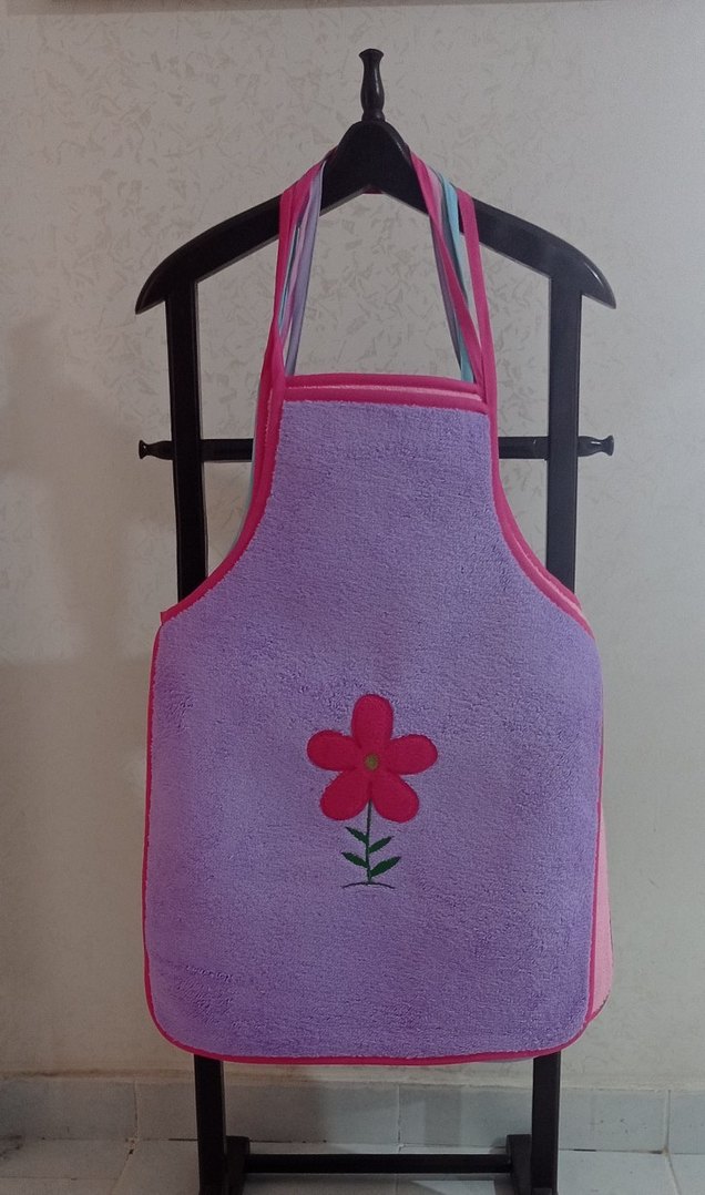 Nakışlı Mavi Mutfak Önlüğü - Görsel 3