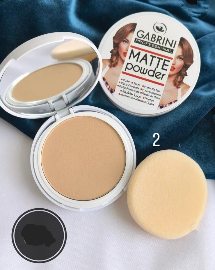 Gabrini Mat Pudra - Açık Bej (168) - Görsel 2