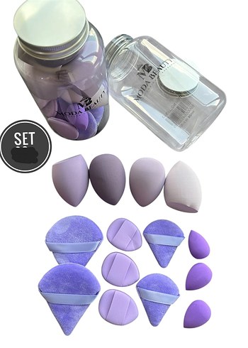 Pastel Pembe Makyaj Süngeri Seti (219) - Görsel 2