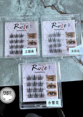 Siyah Takma Kirpik Paketi - Rose Cosmetics (211) - Görsel 2