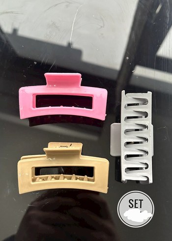 Pastel Renkli Elastik Plastik Saç Tokası Seti - Görsel 3