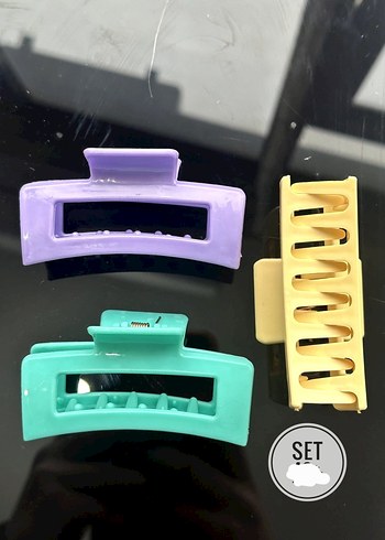 Pastel Renkli Elastik Plastik Saç Tokası Seti - Görsel 2