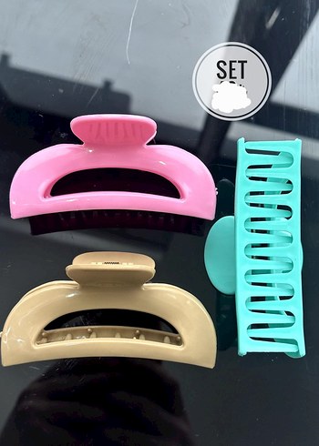 Pastel Renkli Elastik Plastik Saç Tokası Seti - Görsel 5