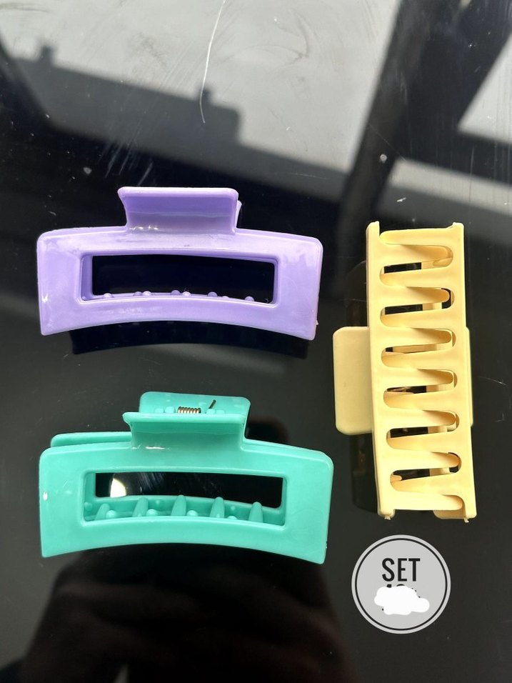 Pastel Renkli Elastik Plastik Saç Tokası Seti - Görsel 2