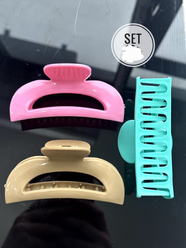 Pastel Renkli Elastik Plastik Saç Tokası Seti - Görsel 5