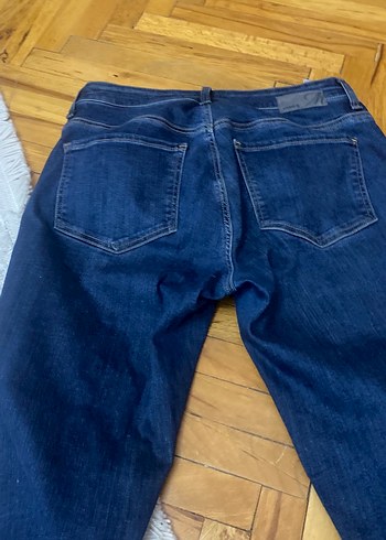 Lacivert Kadın Denim Jean - Görsel 3