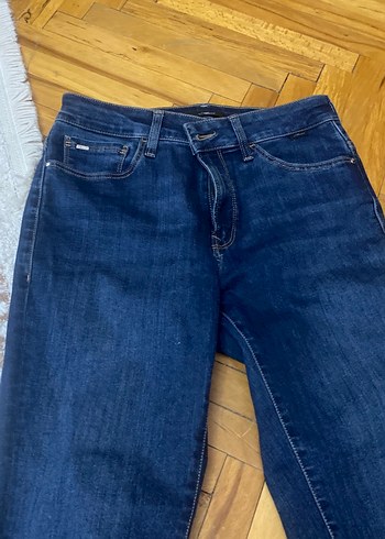 Lacivert Kadın Denim Jean - Görsel 2