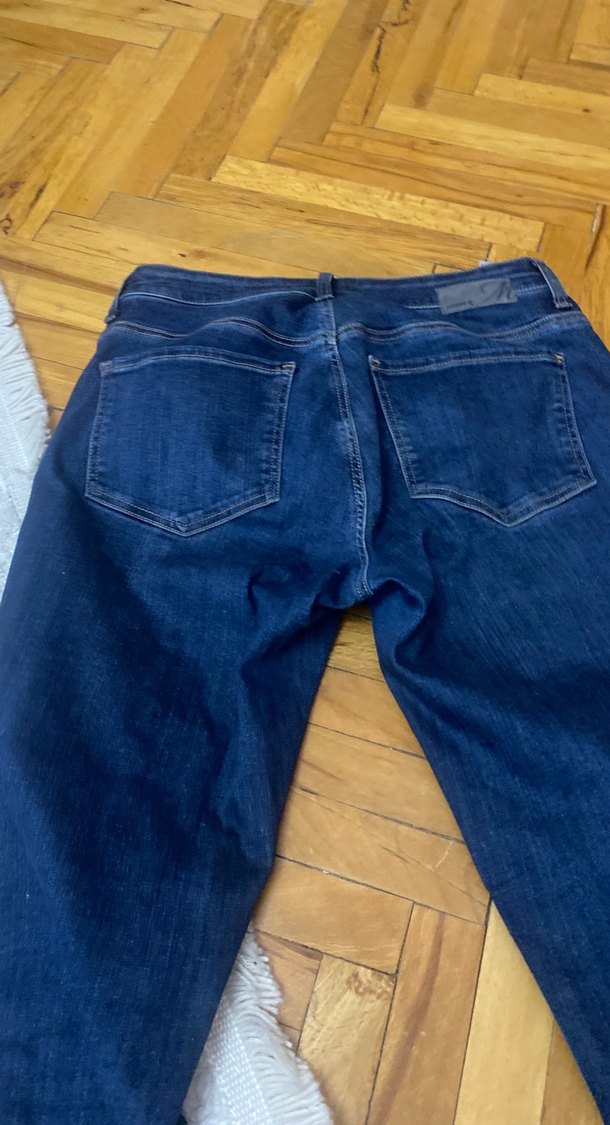 Lacivert Kadın Denim Jean - Görsel 3