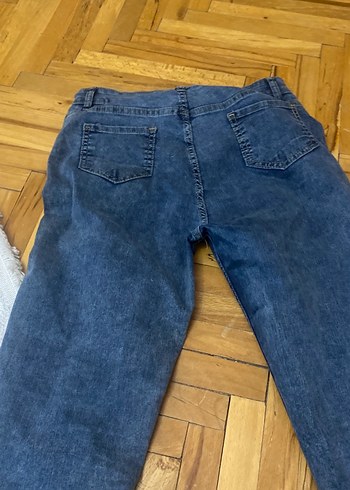 Kadın Gri Tie-Dye Denim Pantolon - Görsel 3