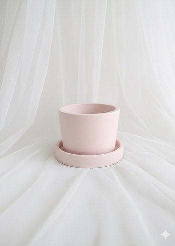 Pastel Pembe Vazo