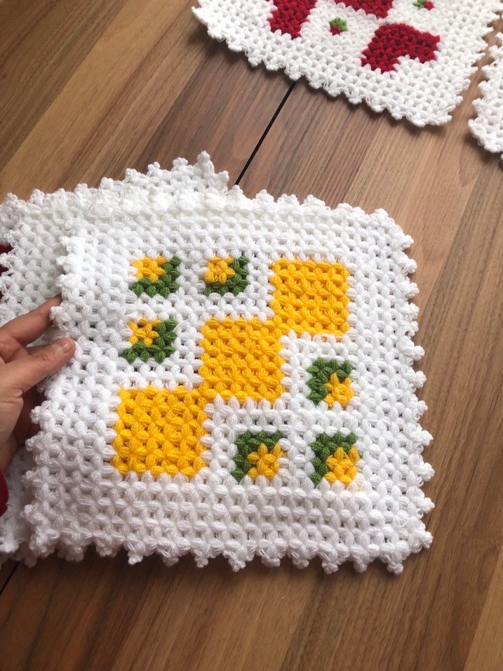 Sarı ve Beyaz  çeyizlik lif - Görsel 2