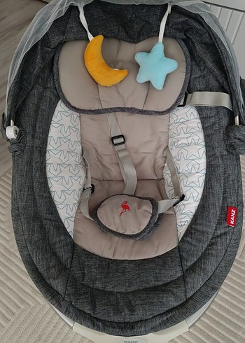 Gri Kaneza Bebek Beşiği ve Salıncağı - Görsel 2