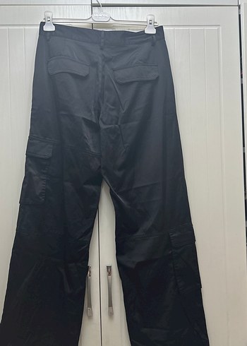 Zara Siyah Bol Kesim Street Wear Kumaş Pantolon