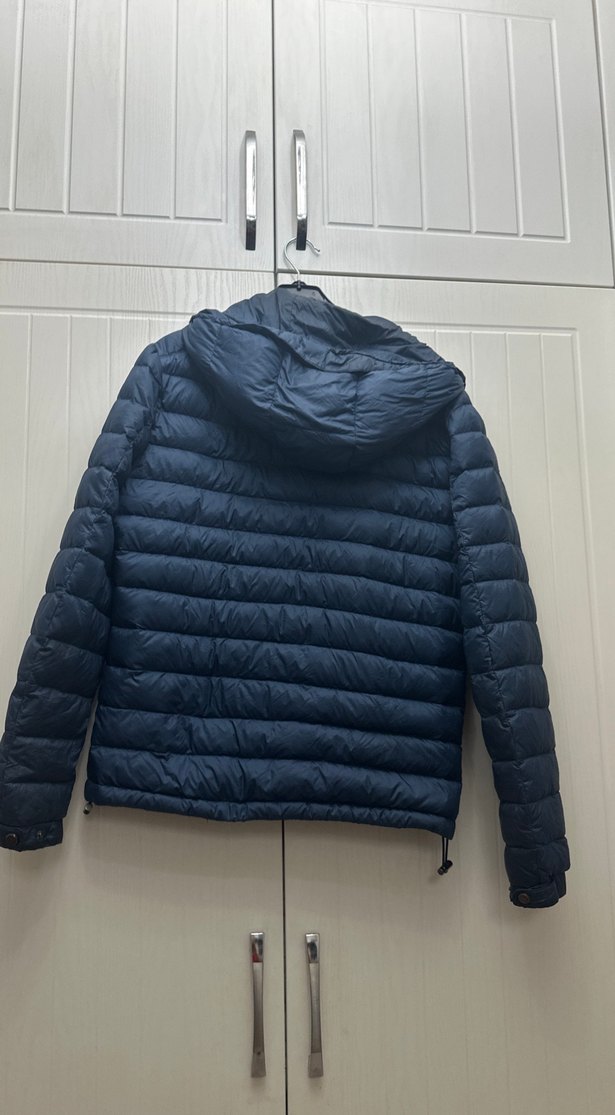 Erkek Lacivert Fermuarlı İnce Mont - Görsel 2