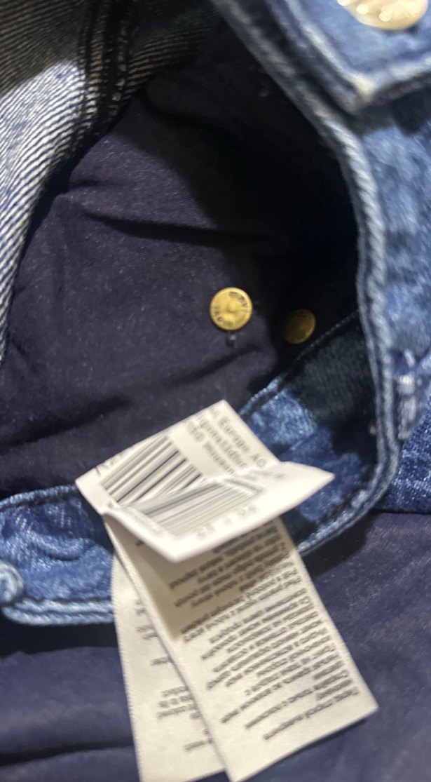 Kadın mavi baskılı mavi Jin pantolon - Görsel 3