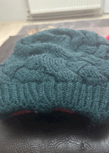 Renkli Örgü Kadın Bere Seti - Görsel 3