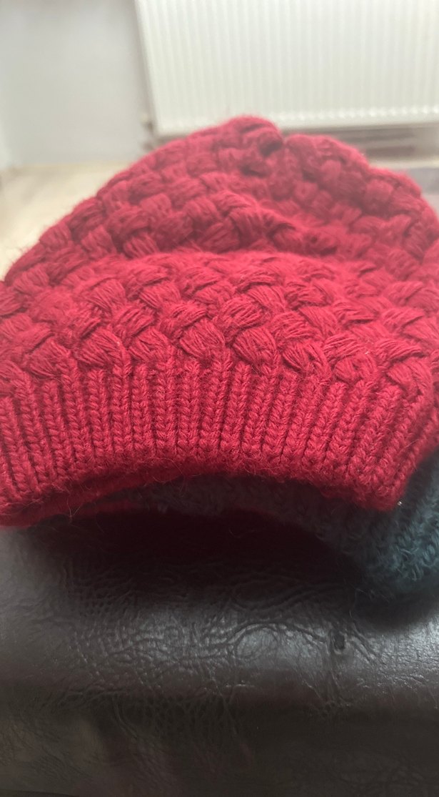 Renkli Örgü Kadın Bere Seti - Görsel 4